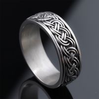 Hip-Hop Streetwear Geometric 304 Stainless Steel Men's Rings sku image 2