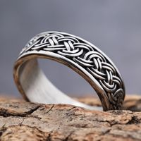 Hip-Hop Streetwear Geometric 304 Stainless Steel Men's Rings main image 7