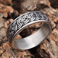 Hip-Hop Streetwear Geometric 304 Stainless Steel Men's Rings main image 9