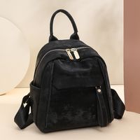 One Size Waterproof 12 Inch Solid Color Street Women's Backpack main image 7