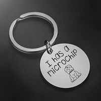 Hip-Hop Dog 304 Stainless Steel Carving Keychain main image 3