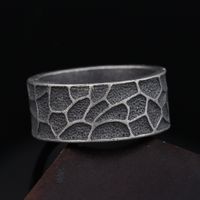 Hip-Hop Streetwear Irregular Solid Color 304 Stainless Steel Carving Men's Rings main image 9