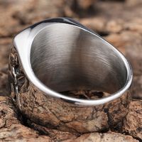 Hip-Hop Streetwear Geometric 304 Stainless Steel Carving Men's Rings main image 9