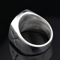Hip-Hop Streetwear Geometric 304 Stainless Steel Carving Men's Rings main image 10