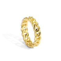 Cobre Chapados en oro de 18k Estilo Simple Estilo Clásico Enchapado Embutido Color Sólido Circón Anillos sku image 9