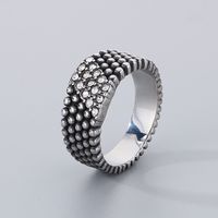 Hip-Hop Cool Style Round 304 Stainless Steel Inlay Rhinestones 18K Gold Plated Men's Rings main image 7