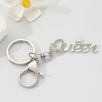 Simple Style Classic Style Commute Letter Crown Alloy Inlay Rhinestones Bag Pendant Keychain sku image 2