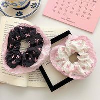 Women's Sweet Bow Knot Cloth Lace Printing Hair Tie main image 1