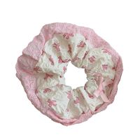 Women's Sweet Bow Knot Cloth Lace Printing Hair Tie main image 6