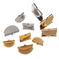 20 PCS/Package 10mm 15mm 20mm 304 Stainless Steel Sector Solid Color Polished Jewelry Buckle main image 1
