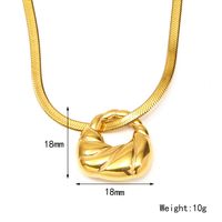 Titan Stahl Einfacher Stil Überzug Tasche Halskette Mit Anhänger main image 2