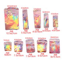 Sweet Solid Color Plastic Printing Jewelry Packaging Bags main image 5