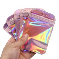 Sweet Solid Color Plastic Printing Jewelry Packaging Bags main image 3