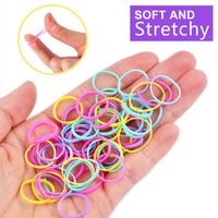 Women's Simple Style Classic Style Solid Color Rubber Band Epoxy Rubber Band main image 5