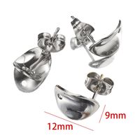 10 PCS/Package 304 Stainless Steel Gold Plated Solid Color Jewelry Buckle sku image 7