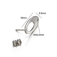 10 PCS/Package 304 Stainless Steel Gold Plated Solid Color Jewelry Buckle sku image 9
