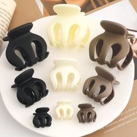 Women's Simple Style Classic Style Solid Color Plastic Resin Handmade Hair Claws main image 5