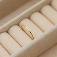 Simple Style Classic Style Solid Color Titanium Steel Rings In Bulk sku image 1