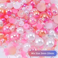 Simple Style Solid Color Resin Rhinestone Nail Decoration Accessories 1200 Pieces Per Pack sku image 2