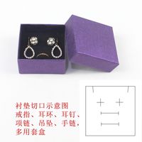 Caja De Anillo Bowknot Exhibición De Joyas Regalo Colgante Collar Caja De Pendientes sku image 5