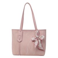 Women's Medium Pu Leather Solid Color Basic Classic Style Zipper Tote Bag sku image 3