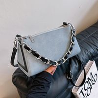 Women's Classic Style Streetwear Solid Color Pu Leather Shopping Bags main image 4