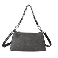 Women's Classic Style Streetwear Solid Color Pu Leather Shopping Bags sku image 1