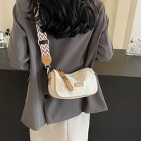 Women's Medium Pu Leather Solid Color Basic Classic Style Zipper Crossbody Bag main image 2