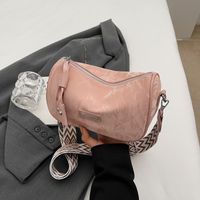 Women's Medium Pu Leather Solid Color Basic Classic Style Zipper Crossbody Bag sku image 3