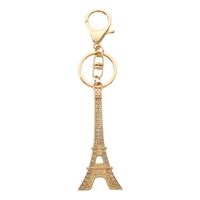 Style Moderne Style Classique Commuer Tour Eiffel Alliage Placage Pendentif De Sac Porte-Clés main image 5