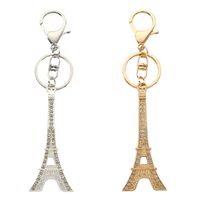 Modern Style Classic Style Commute Eiffel Tower Alloy Plating Bag Pendant Keychain main image 3