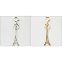 Style Moderne Style Classique Commuer Tour Eiffel Alliage Placage Pendentif De Sac Porte-Clés main image 4