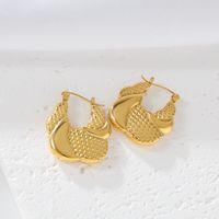 1 Pair Simple Style Classic Style Bag Plating 304 Stainless Steel 18K Gold Plated Earrings main image 5