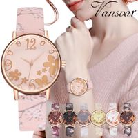 Fairy Style Elegant Flower Petal Needle Quartz Women's Watches main image 1