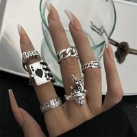 Retro Spades Spielkarten Solitaire Ring Mehrteiliges Set sku image 12