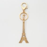 Modern Style Classic Style Commute Eiffel Tower Alloy Plating Bag Pendant Keychain sku image 1