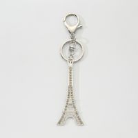 Modern Style Classic Style Commute Eiffel Tower Alloy Plating Bag Pendant Keychain sku image 2
