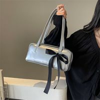 Women's Vintage Style Classic Style Solid Color Pu Leather Shopping Bags sku image 1