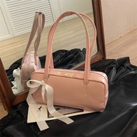 Women's Vintage Style Classic Style Solid Color Pu Leather Shopping Bags main image 6