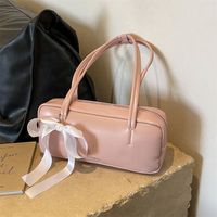 Women's Vintage Style Classic Style Solid Color Pu Leather Shopping Bags main image 10