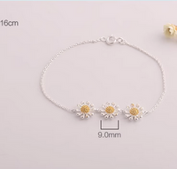 Wholesale Lady Modern Style Sweet Daisy Copper Plating Silver Plated Bracelets main image 2