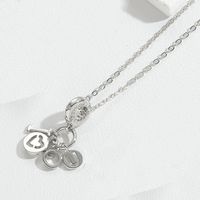 Copper Basic Classic Style Commute Inlay Heart Shape Shell Lock Zircon Pendant Necklace sku image 3