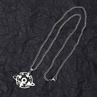 201 Stainless Steel Hip-Hop Modern Style Cool Style Universe Pendant Necklace main image 4