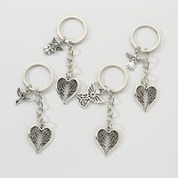 Simple Style Classic Style Commute Angel Wings Heart Shape Alloy Plating Bag Pendant Keychain main image 6