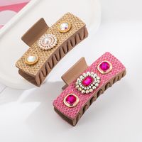 Women's Casual Vacation Classic Style Color Block Alloy Resin Inlay Glass Hair Claws main image 3