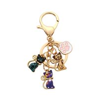 Simple Style Color Block Alloy Keychain main image 3