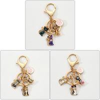 Simple Style Color Block Alloy Keychain main image 4