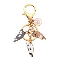 Simple Style Cat Alloy Keychain main image 2