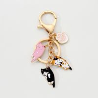 Simple Style Cat Alloy Keychain sku image 1