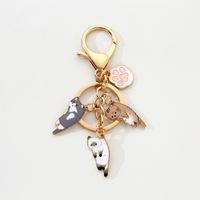 Simple Style Cat Alloy Keychain sku image 2